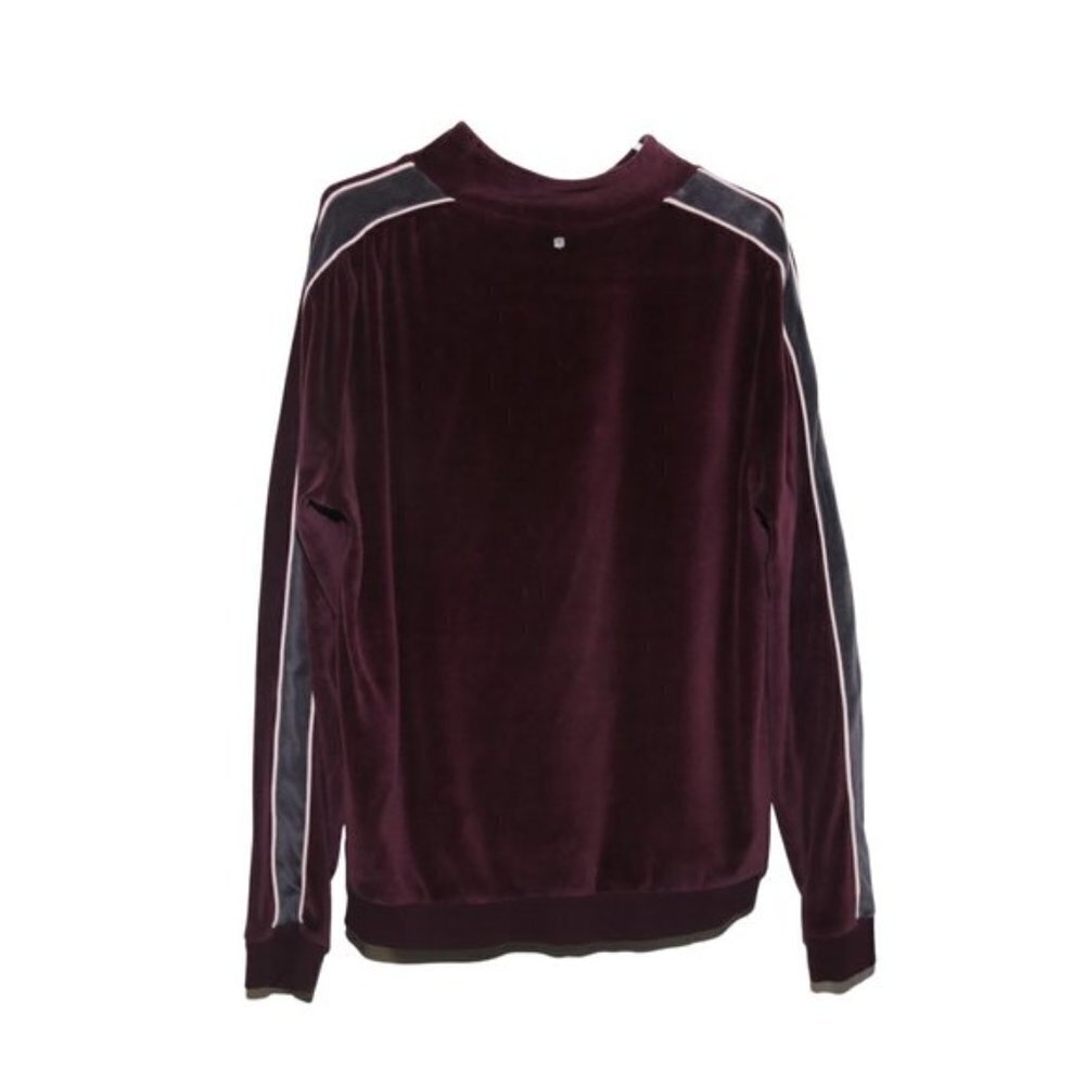Fabletics Britt Velour Pullover Sweater Half Zip Vintage Style Kate Hudson - Picture 7 of 7